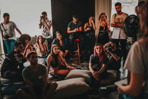 People listening to Lecture